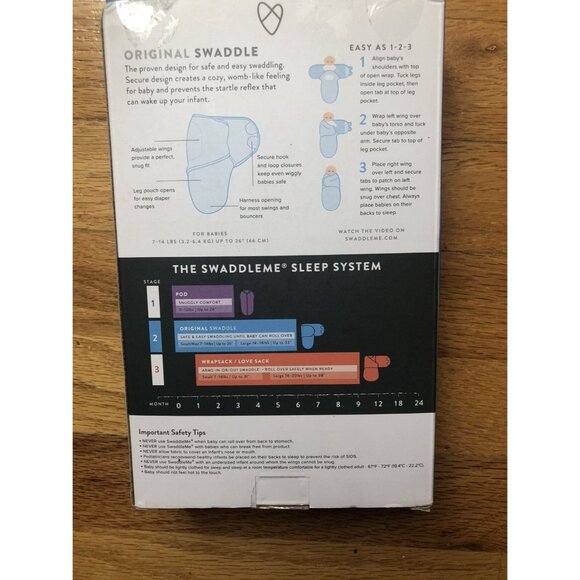 🆕swaddle Me 0-3M 2-pack Pink - Picture 3 of 4